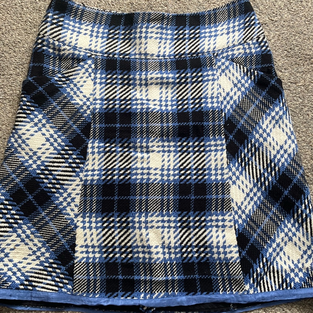 MAEVE for anthropologie Plaid Mini Skirt (4)